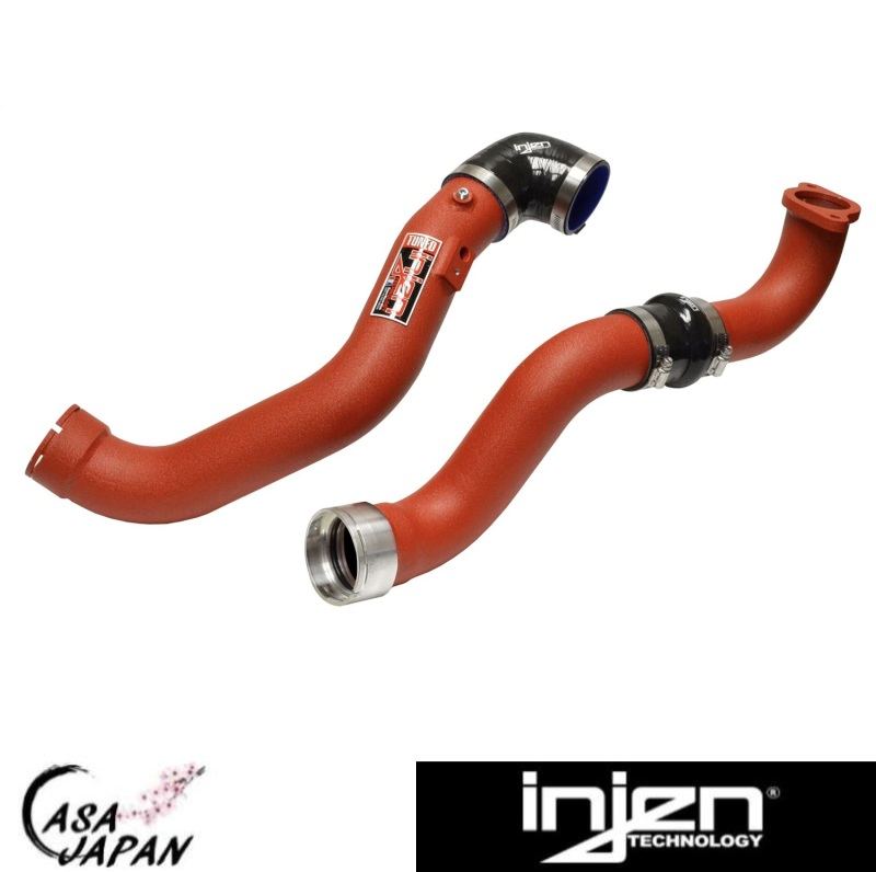 INJEN シボレー カマロ 2016~2023年 キャデラック ATS 2013~2019年 L4 2.0L ターボ インジェン インタークーラーパイプ セット コールド エア インテーク 2.5・2.75インチ レッド +BS｜カーサジャパン