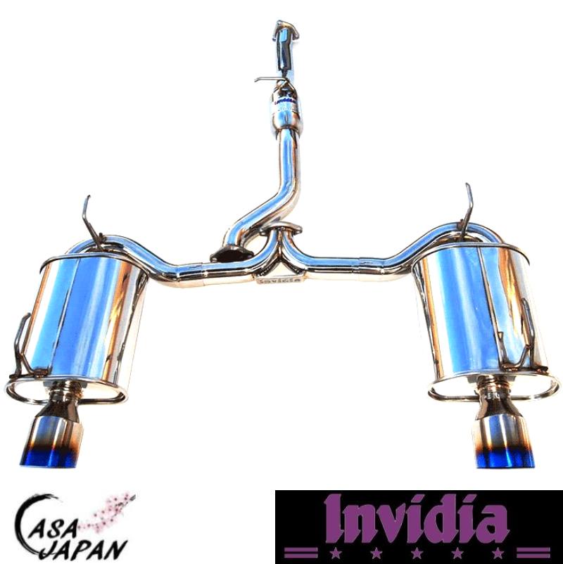 INVIDIA ホンダ S2000 AP1 AP2 FC20 FC22 1999~2009年 キャットバック マフラー エキゾースト T304ステンレス チタンブルーチップ インビディア Q300 +BS