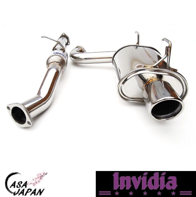 INVIDIA ホンダ S2000 AP1 AP2 FC20 FC22 1999~2009年 キャットバック シングル マフラー エキゾースト T304ステンレス ポリッシュチップ インビディア Q300 +BS