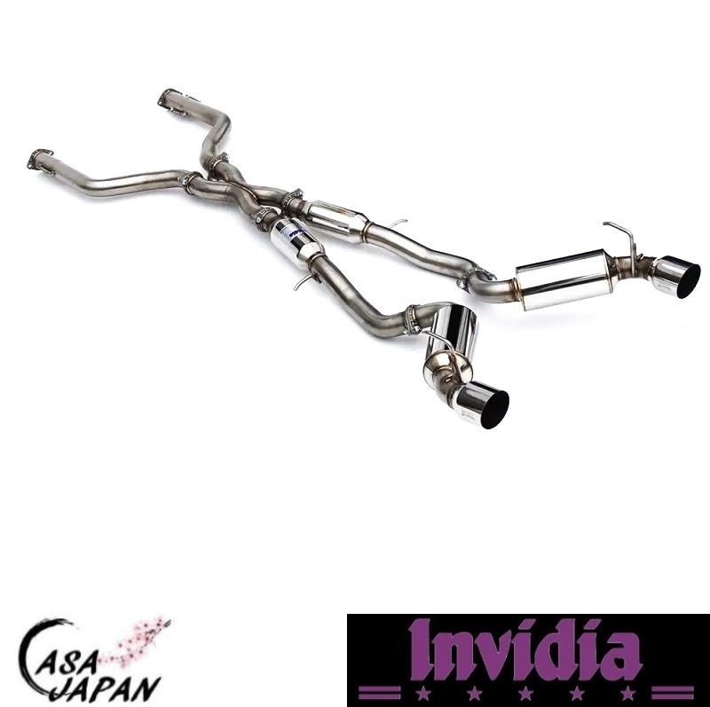 INVIDIA 日産 ニッサン フェアレディZ 400Z RZ34 V6 3.0L-TT VR30DDTT AT・MT 2022年~ キャットバック マフラー エキゾースト T304ステンレス ステンレスチップ インビディア N1 +BS