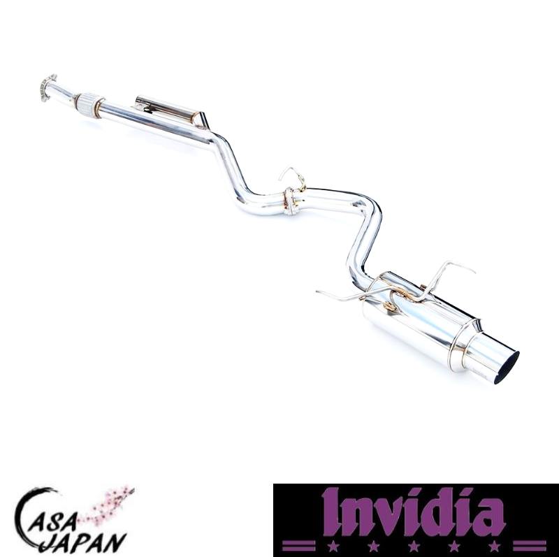 INVIDIA スバル WRX S4 VB VBH 2.4L FA24F 2022年~ シングル キャットバック マフラー エキゾースト T304ステンレス ポリッシュチップ インビディア N1 +BS