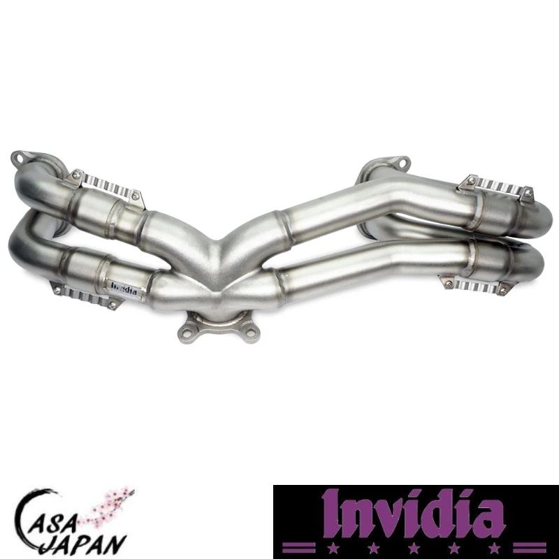 INVIDIA スバル WRX S4 VB VBH レヴォーグ スポーツ STI VN VNH 2.4L FA24F 2022年~ 左右長さは違うタイプ エキゾースト ヘッダー マニホールド マフラー エキゾースト T304ステンレス インビディア