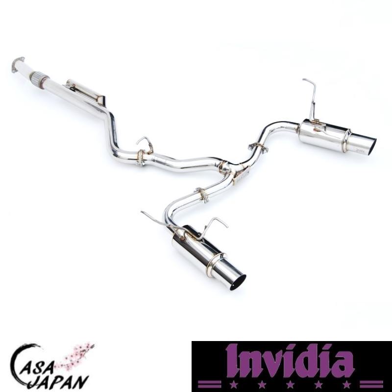INVIDIA スバル WRX S4 VB VBH 2.4L FA24F 2022年~ キャットバック マフラー エキゾースト T304ステンレス ポリッシチップ インビディア N1 +BS