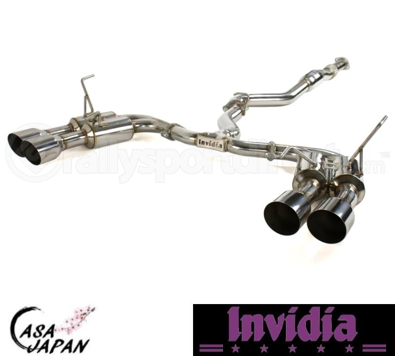 GVB インプレッサ WRX STI インビディア Invidia マフラー 左右出し