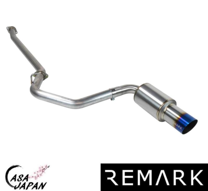 Remark スバル BRZ ZD8 トヨタ GR86 ZN8 2021年~ リマーク R1 SPEC キャットバック マフラー エキゾースト シングルウォールチタンブルー出口 T304ステンレス 爆音 +BS