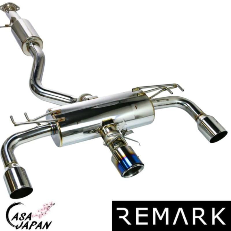 Remark トヨタ カローラ GR 5ドア GZEA14H 1.6L G16E-GTS A/T・M/T 2023年~ リマーク クアッドチップ Elite キャットバック マフラー エキゾースト 左中右 出口3本 T304ステンレス +BS