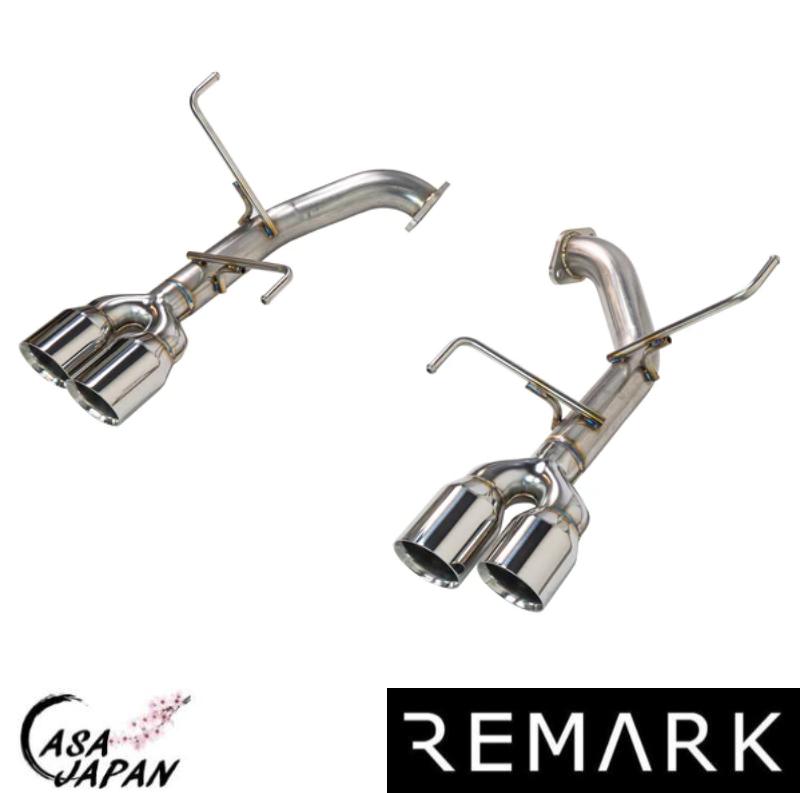 Remark スバル WRX S4 VB VBH 2.4L FA24F 2022年~ リマーク アクセルバック 3.5inchダブルウォール出口 マフラー エキゾースト T304ステンレス +BS|カーサジャパン