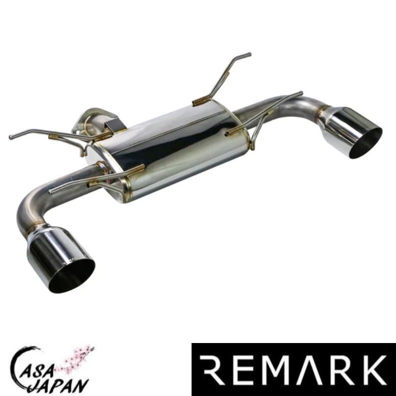 Remark スバル BRZ ZD8 トヨタ GR86 ZN8 2021年~ リマーク アクセルバック 4.5inchシングルウォール出口 マフラー エキゾースト マフラータイコ付き T304ステンレス +BS