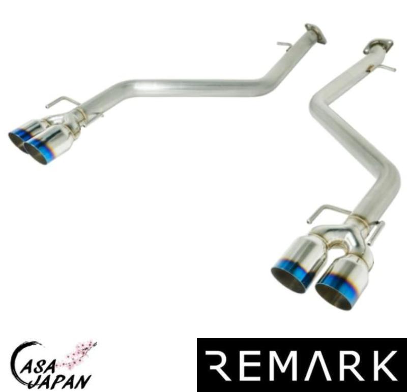 Remark レクサス RC200t RC300 ASC10 RC350 GSC10 2015年~ IS200t IS250 IS300 IS350 2017~2020年 F-Sports F-スポーツ リマーク アクセルバック シングルウォール出口 マフラー エキゾースト ステンレス チタンブルーチップ +BS