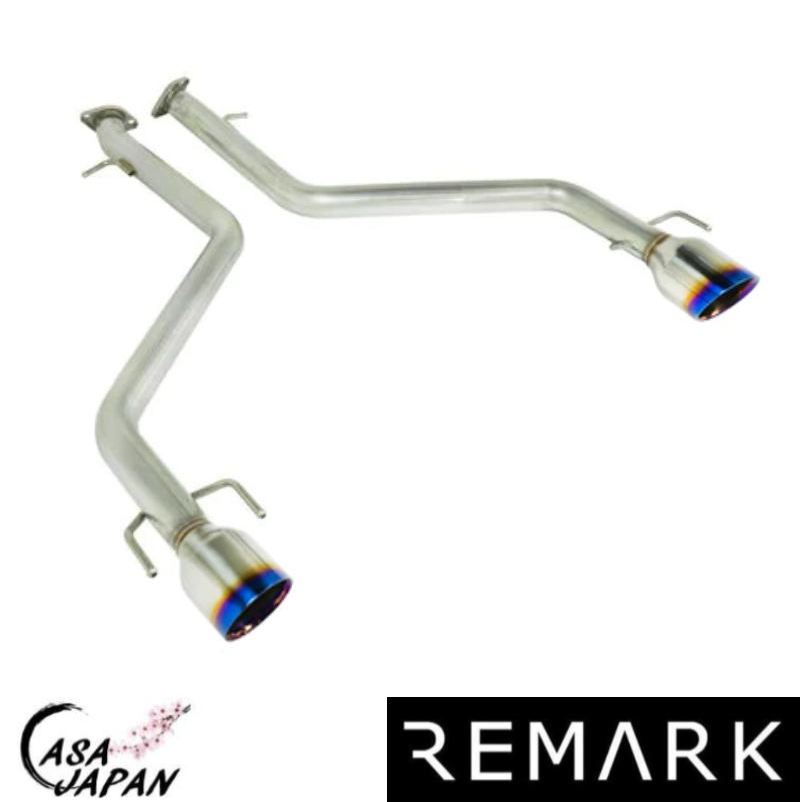 Remark レクサス IS300 ASE30 IS350 GSE31 8AR-FTS 2.0L L4 2GR-FSE 3.5L V6 2021年~ リマーク アクセルバック 2.5inchパイプ 4inchチタンブルーダブルウォール出口 マフラー エキゾースト T304ステンレス +BS