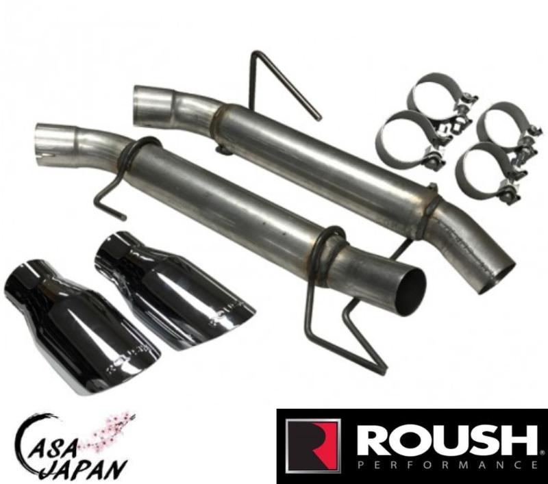 ROUSH ステンレススチール マフラー　マスタング 2011〜2014年 V8 Mustang Exhaust with Round Tips (2011-2014) – Roush