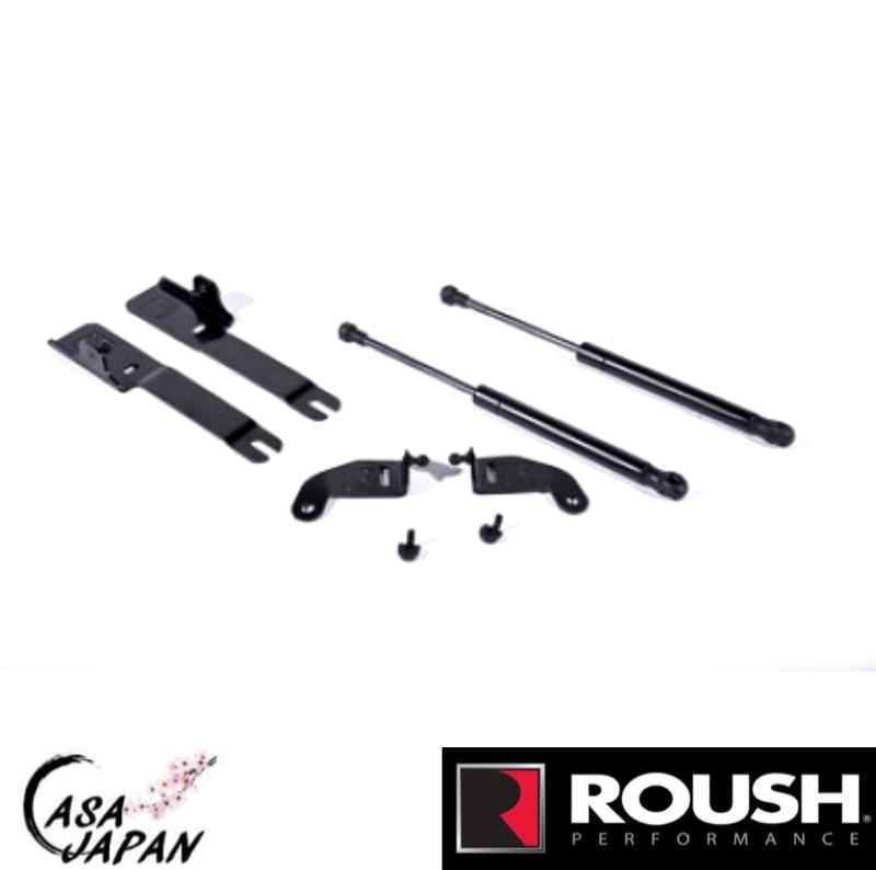 Roush フォード マスタング LHD USDM 5.0L V8 GT V6 3.7L Ecoboost 2.3L 2015~2023年 ボンネット ダンパー フード ショック ラウシュ +BS