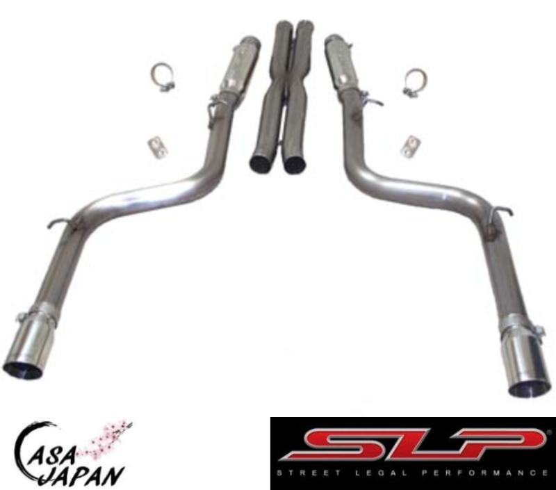 SLP ダッジ チャージャー マグナム クライスラー 300 SRT-8 6.1L 6.4L ヘミV8 2005~2014年 LOUD MOUTH キャットバック マフラー エキゾースト 3inchパイプ 4inch出口 T304ステンレス +BS