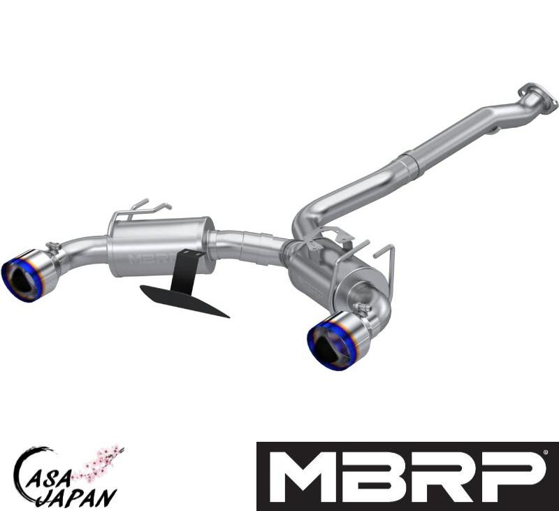 MBRP トヨタ カローラ GR 5ドア GZEA14H 1.6L G16E-GTS A/T・M/T 2023年~ キャットバック マフラー エキゾースト ステンレス STREET チタンブルー +BS