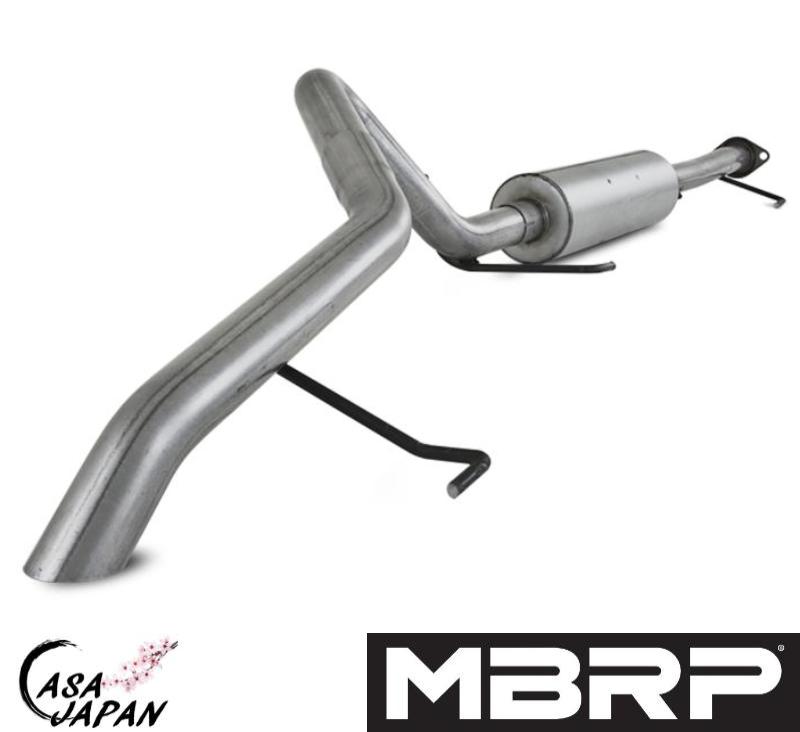 MBRP トヨタ FJ クルーザー 4.0L V6 2007~2014年 キャットバック マフラー エキゾースト アルミメッキ鋼 チップ無し オフロード用 RACE +BS|カーサジャパン