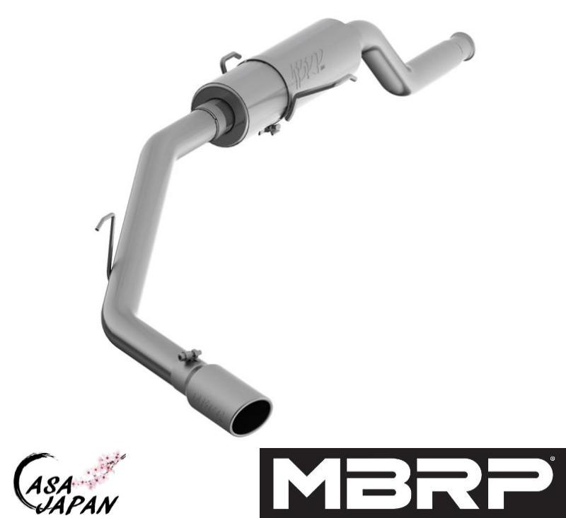MBRP トヨタ タンドラ 4.7L 2000~2006年 レゾネーターバック エキゾースト マフラー アルミメッキ鋼 STREET +BS