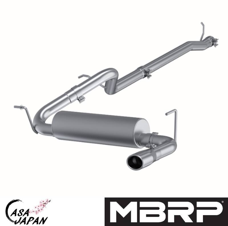 MBRP ジープ ラングラー JK JKU アンリミテッド 2/4ドア 3.8L V6 2012~2018年 キャットバック マフラー エキゾースト アルミメッキ鋼 STREET +BS 53,400円