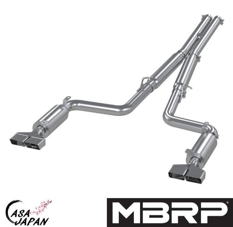 MBRP ダッジ チャレンジャー RT R/T 5.7L V8 Hemi 2009~2014年 キャットバック エキゾースト マフラー T409ステンレス RACE +BS