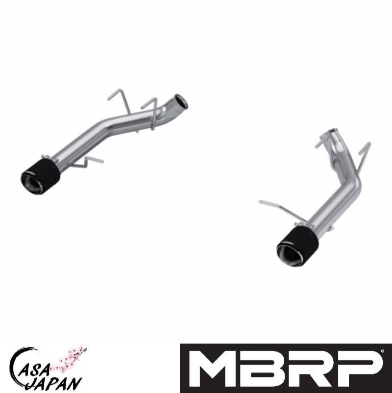 MBRP フォード マスタング GT 5.0L 2011~2014年 アクセルバック マフラーデリート エキゾースト マフラー T304ステンレス カーボンファイバーチップ RACE +BS｜カーサジャパン