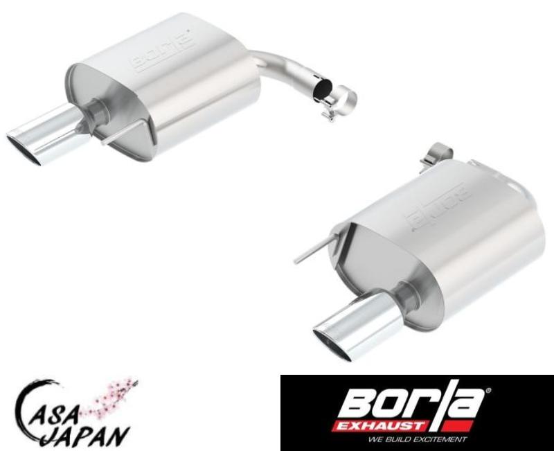 Borla マスタング 2.3L エコブースト 2015~2023年 3.7L V6 2015~2017年 2ドア クーペ AT/MT RWD アクセルバック S-Type マフラー エキゾースト T304ステンレス ボーラ +BS｜カーサジャパン