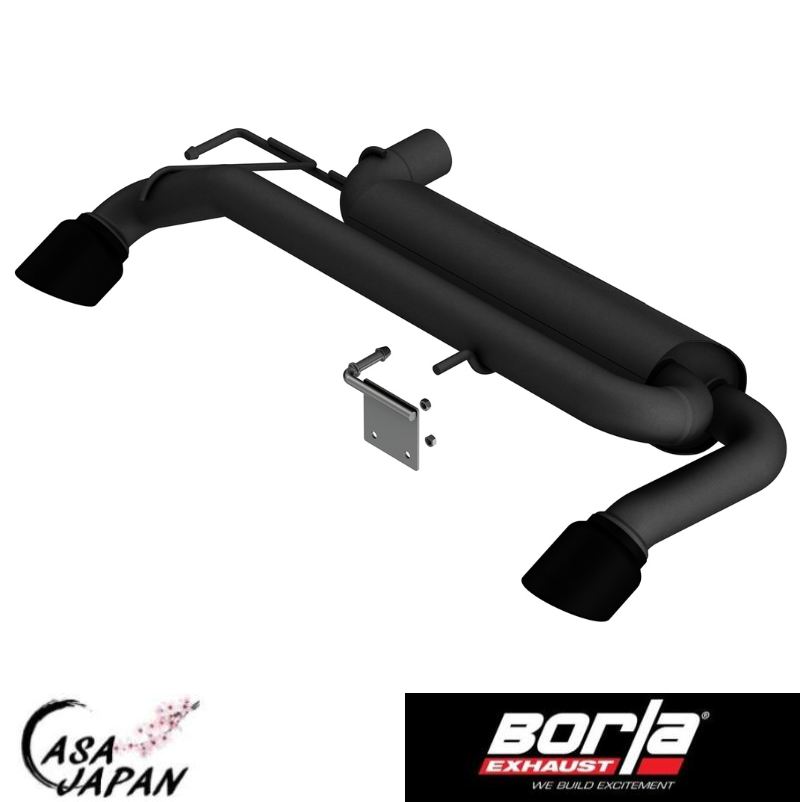 Borla フォード ブロンコ 2.3L I-4 2021年～ 4WD AT/MT 2/4ドア アクセルバック Touring マフラー エキゾースト T304ステンレス セラミックブラック ボーラ +BS