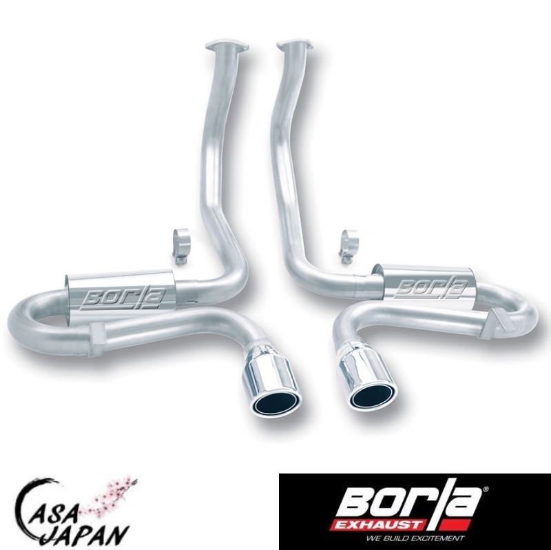 Borla シボレー コルベット C5 Z06 1997~2004年 5.7L V8 RWD AT/MT クーペ コンバーチブル S-Type キャットバック マフラー エキゾースト T304ステンレス ボーラ +BS｜カーサジャパン