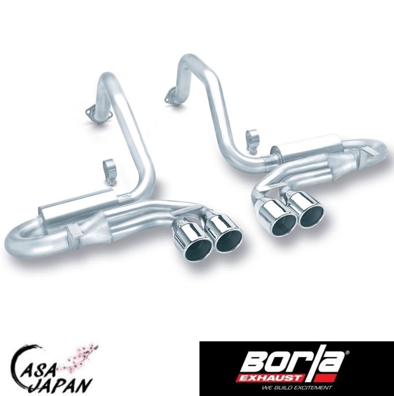 Borla シボレー コルベット C5 Z06 1997~2004年 5.7L V8 RWD AT/MT クーペ コンバーチブル S-Type キャットバック マフラー エキゾースト T304ステンレス ボーラ +BS