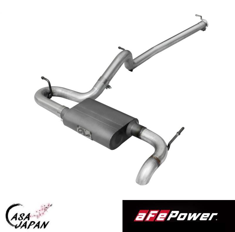 aFe ジープ ラングラー JK V6 3.8L 3.6L 2ドア 2007~2018年 エキゾースト マフラー SCORPION アルミメッキスチール ターンダウンチップ エーエフイーパワー +BS|カーサジャパン