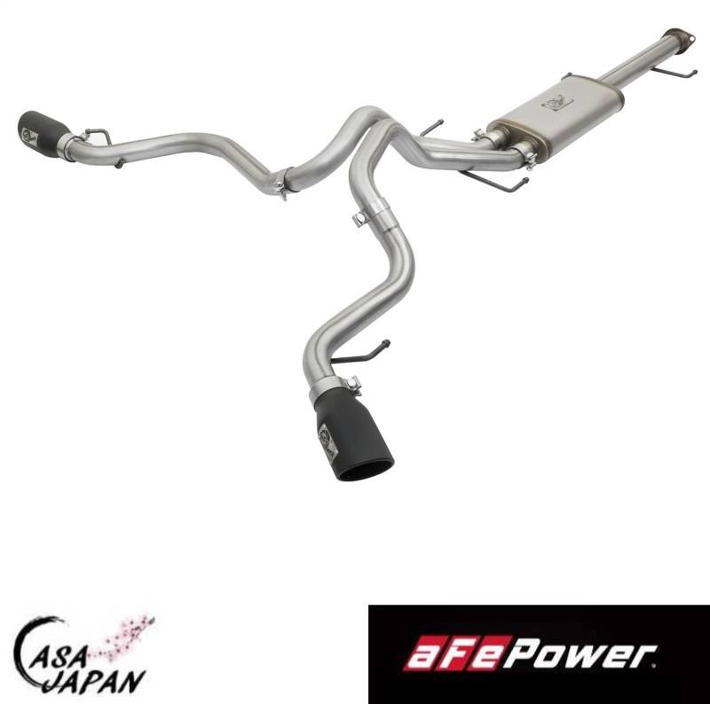 aFe トヨタ FJクルーザー V6 4.0L 2007-2017年 馬力+6 hpアップ エキゾースト マフラー MACH Force-Xp T409ステンレス ブラックチップ エーエフイーパワー +BS 160,000円