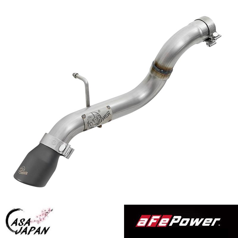 aFe ジープ ラングラー JL JLU 2.0L 3.6L 2018~2025年 エキゾースト マフラー MACH Force-Xp T409ステンレス ターンダウン ブラックチップ エーエフイーパワー +BS