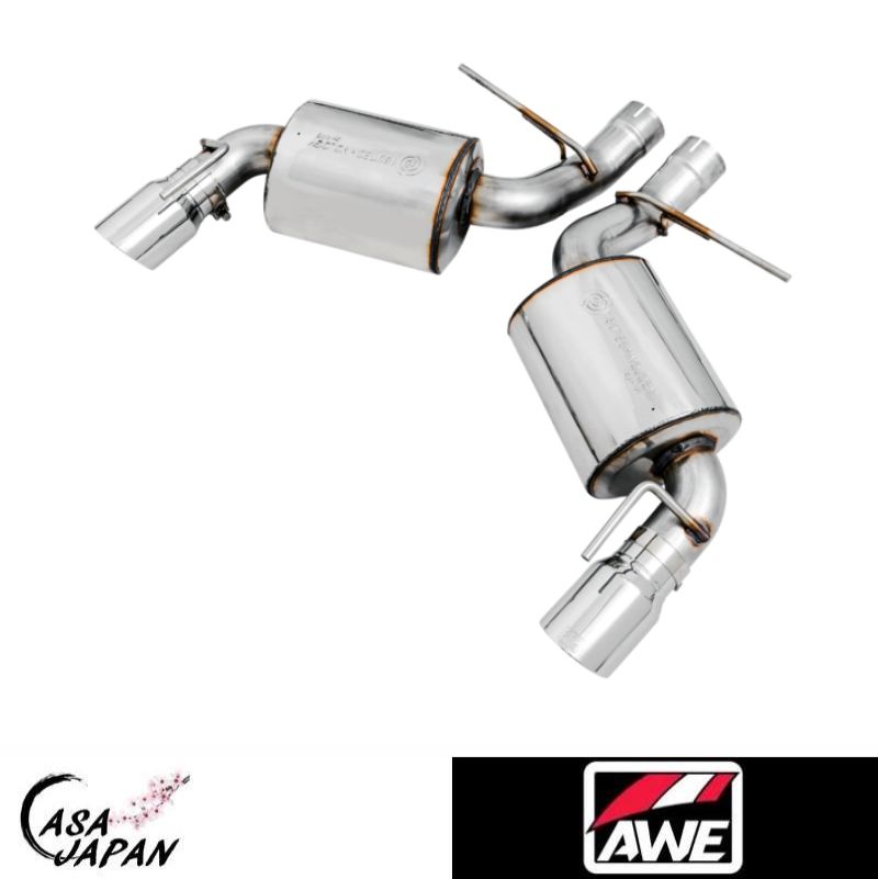 AWE シボレー カマロ SS LT1 6.2L 出口２本用 クーペ 2016~2024年 アクセルバック 馬力+11hpアップ!! エキゾースト マフラー ステンレス ポリッシュチップ TOURING 税込み！送料込み！AWE チューニング +BS