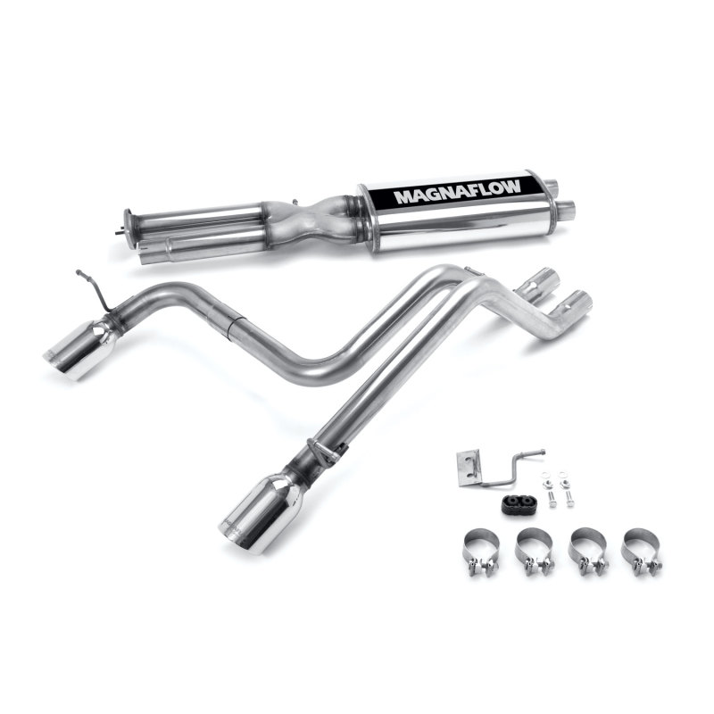 MAGNAFLOW ハマー H2 6.0L V8 A/T 4WD 2003~2006年 STREET キャットバック エキゾースト マフラー ステンレス ポリッシュチップ 税込み！送料込み！マグナフロー +BS