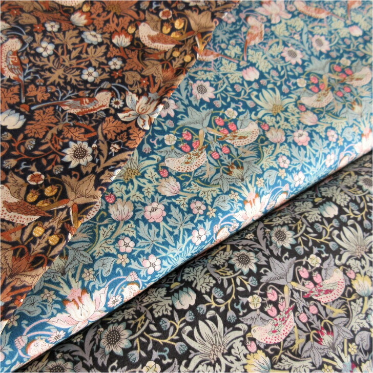 楽天市場】リバティ生地 Strawberry Thief イチゴ泥棒 ウィリアム