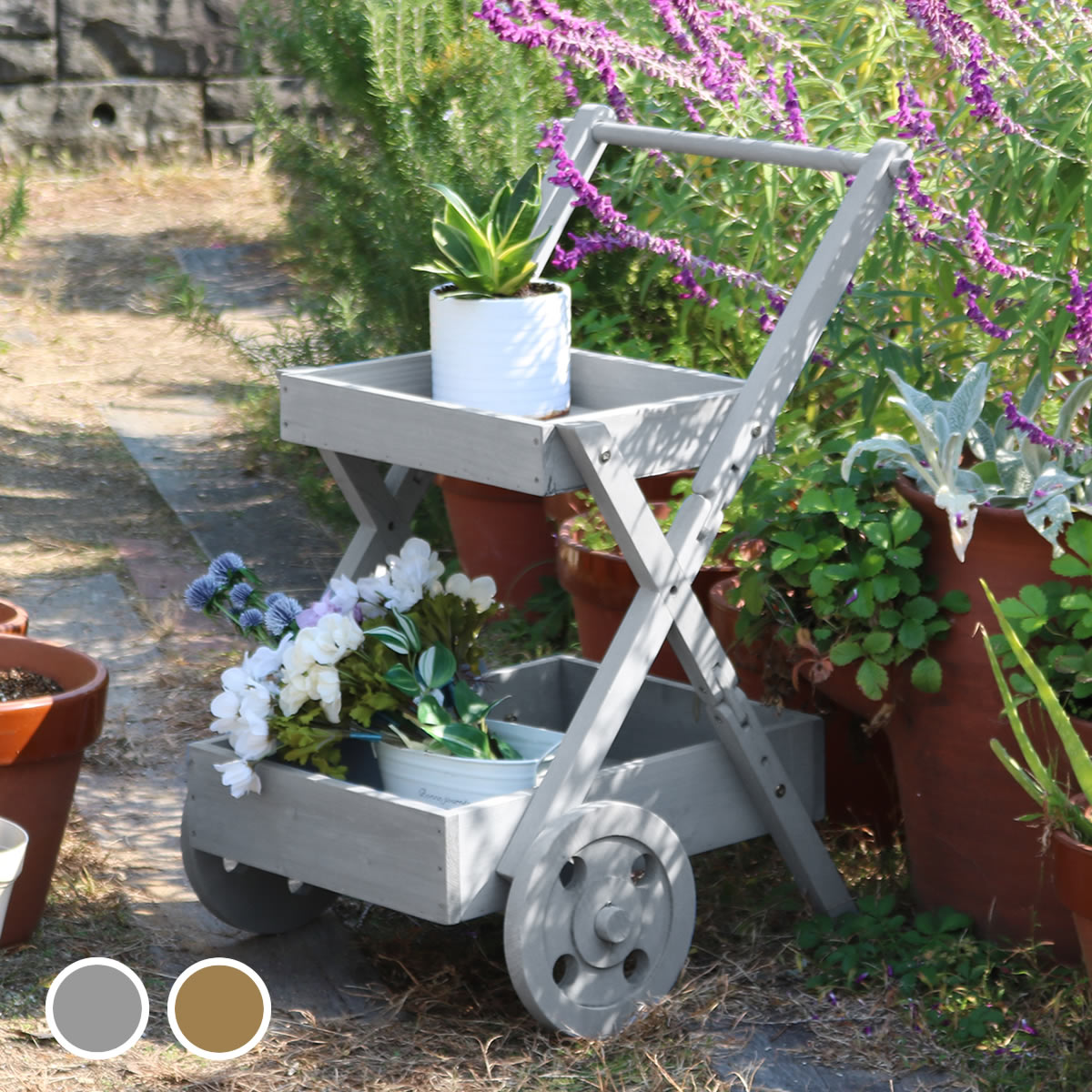 楽天市場】【レビュー特典】【ポイント5倍】 天然木製ワゴン型