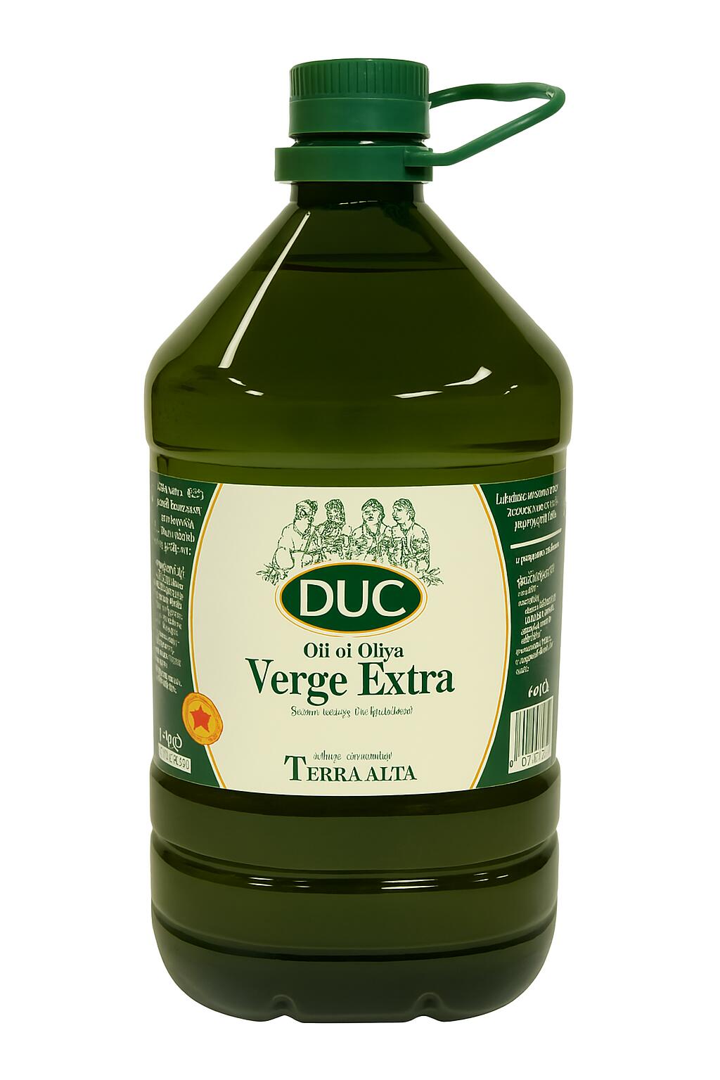 DUC ドゥク コールドプレス 酸度0.1-0.3％ スペイン産 アルベキーナ／エンペルトレ２種調合エクストラ・バージン・オリーブオイル ３L（ペットボトル入り）原産地呼称 DOP TERRA ALTA テラ・アルタ（高地）