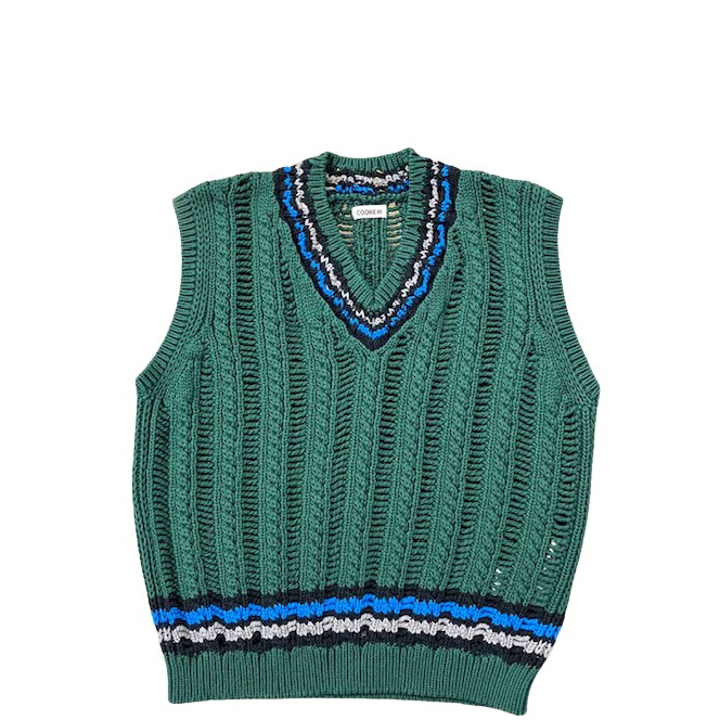 COOHEM / SUKASHI TILDEN KNIT V/T 52 GREEN コーヘン チルデンセーター COUPON配布中