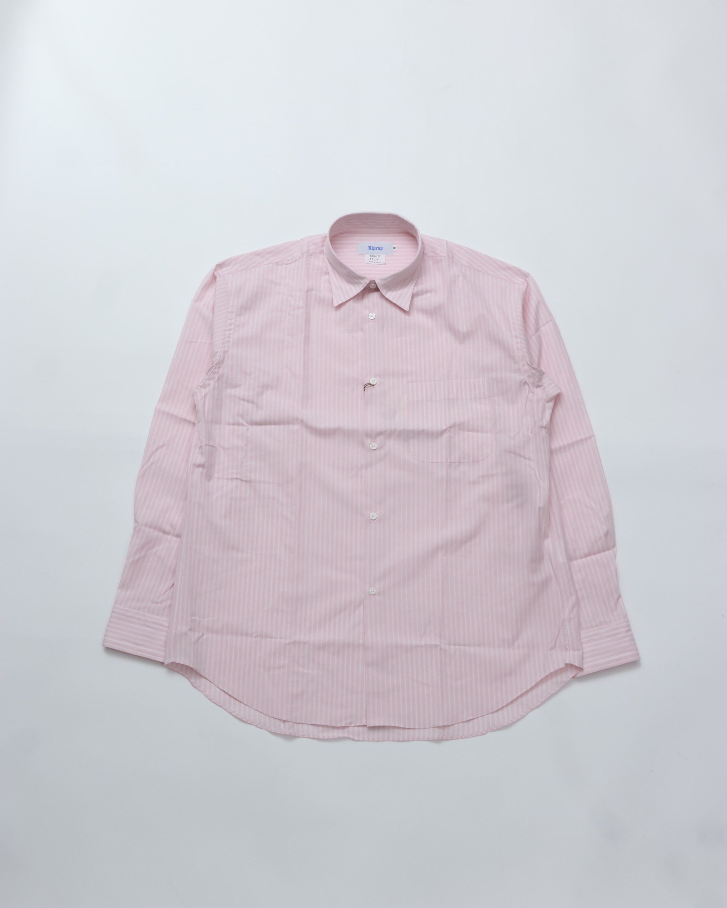 Riprap / FF REGULAR COLLAR SHIRTS PINK/WHITE レギュラーカラーシャツ