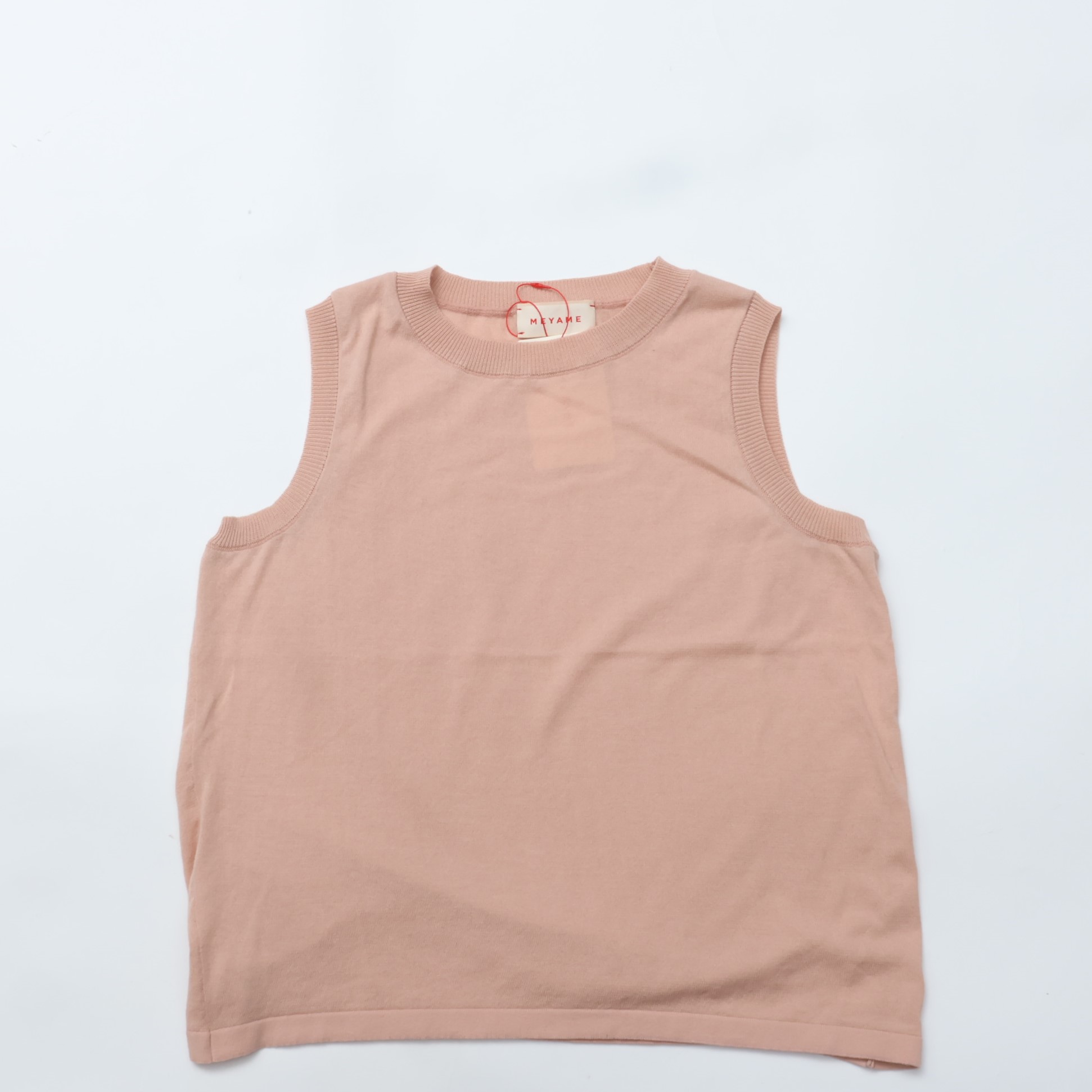 楽天市場】MEYAME / COTTON KNIT SLEEVELESS HEATHER GREY
