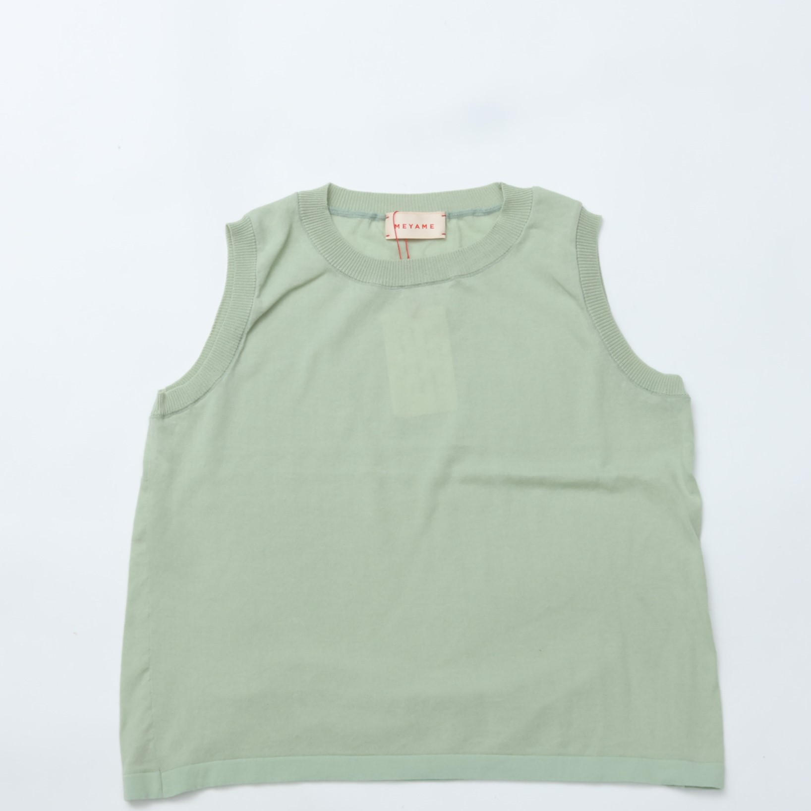 売れ筋商品|||MEYAME / COTTON KNIT SLEEVELESS HEATHER GREY メヤメ コットンニット スリーブレス COUPON配布中 楽天市場】MEYAME / COTTON KNIT SLEEVELESS HEATHER GREY