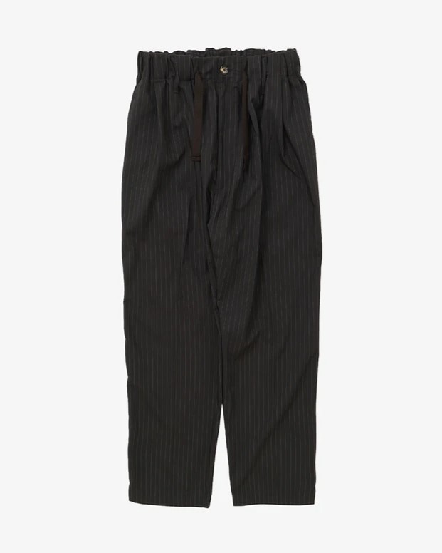 Sillage / baggy trousers black stripe　シアージ バギー トラウザーズ ストライプ イージーパンツ