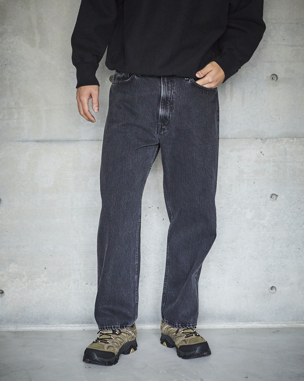 オアスロウ101dadブラックM 楽天市場】orslow オアスロウ 101 DAD'S FIT PANTS BLACK DENIM STONE