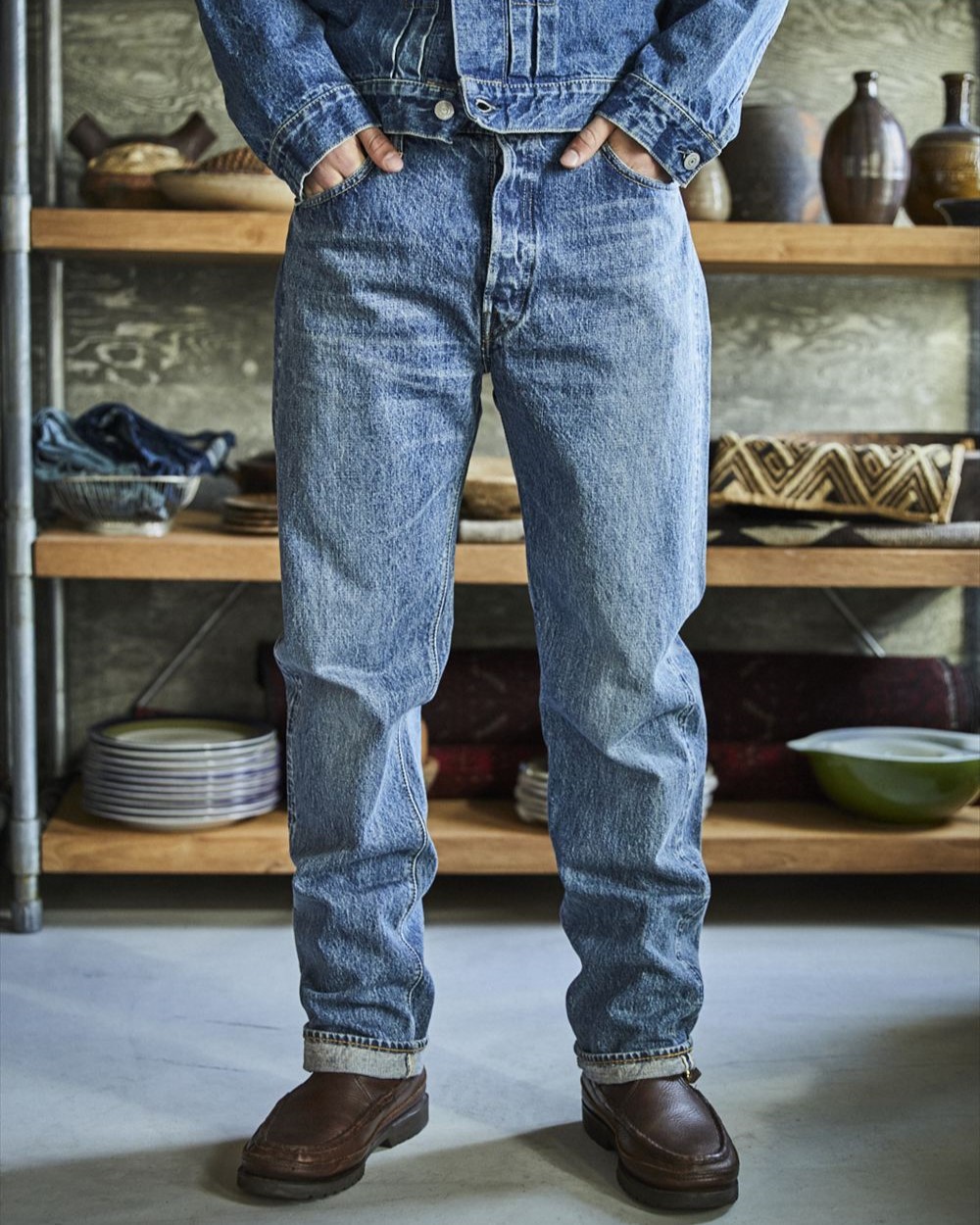 orslow  105 STANDARD SELVEDGE DENIM 2YR WASH オアスロウ 標準尺度 セルビッジデニム デニム ズボン下