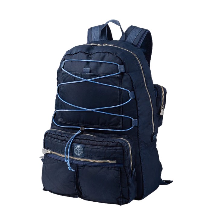 PORTER CLASSIC ポータークラシック SUPER NYLON DAYPACK L BLUE スーパーナイロン デイパック バックパック リュック カバン