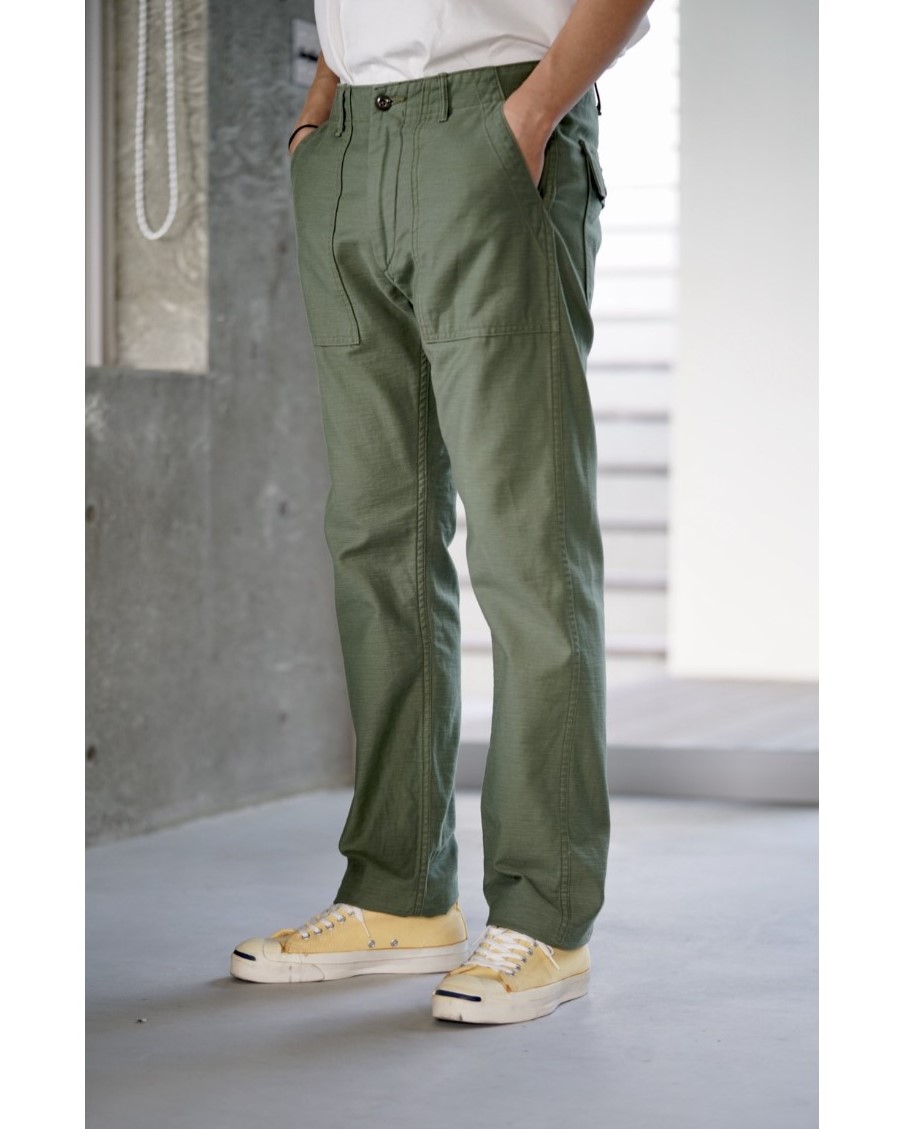 orslow オアスロウ SLIM FIT FATIGUE PANTS GREEN スリムフィット ファティーグ パンツ トラウザー
