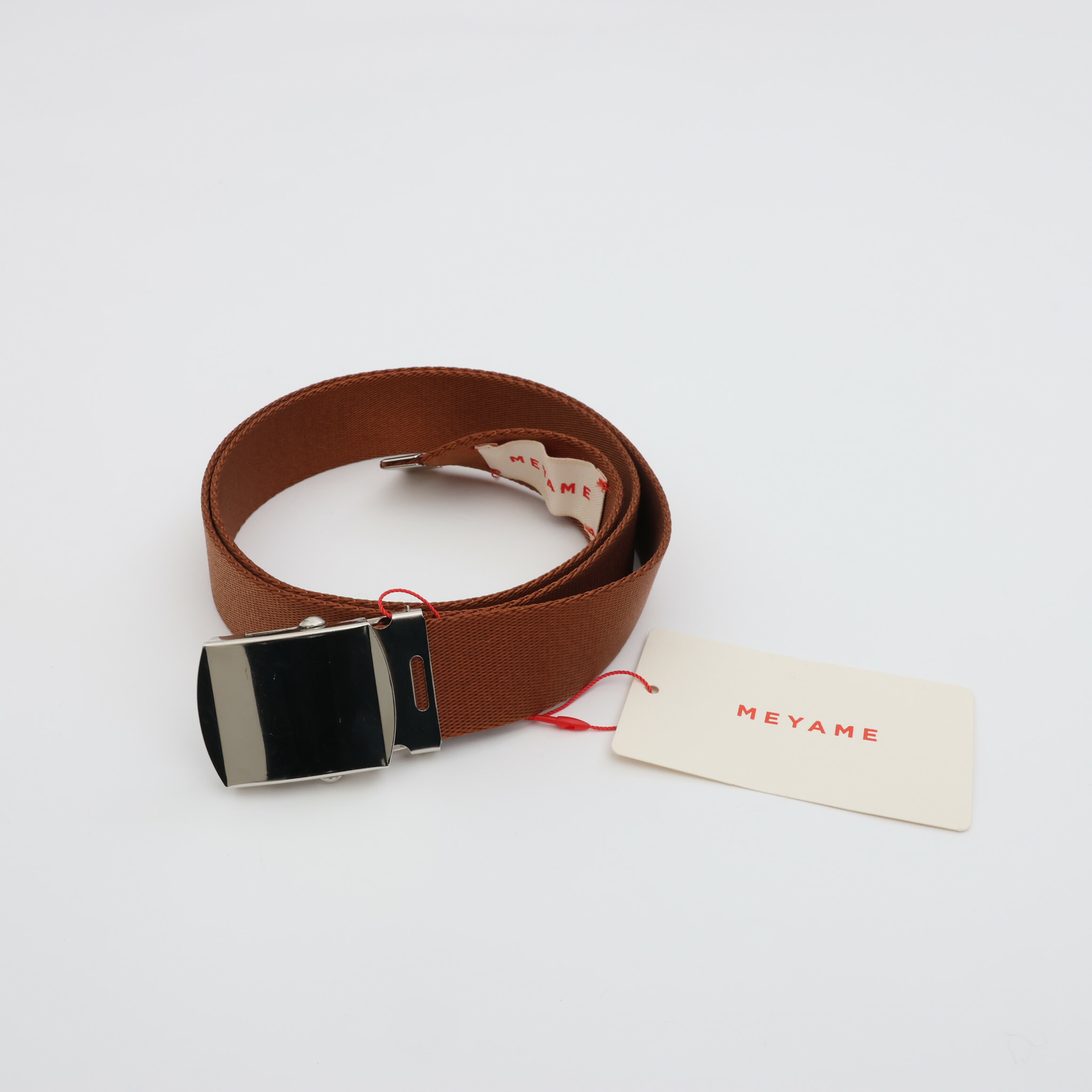 MEYAME メヤメ LIGHT BELT (II) (LONG) BROWN ライトベルト ブラウン