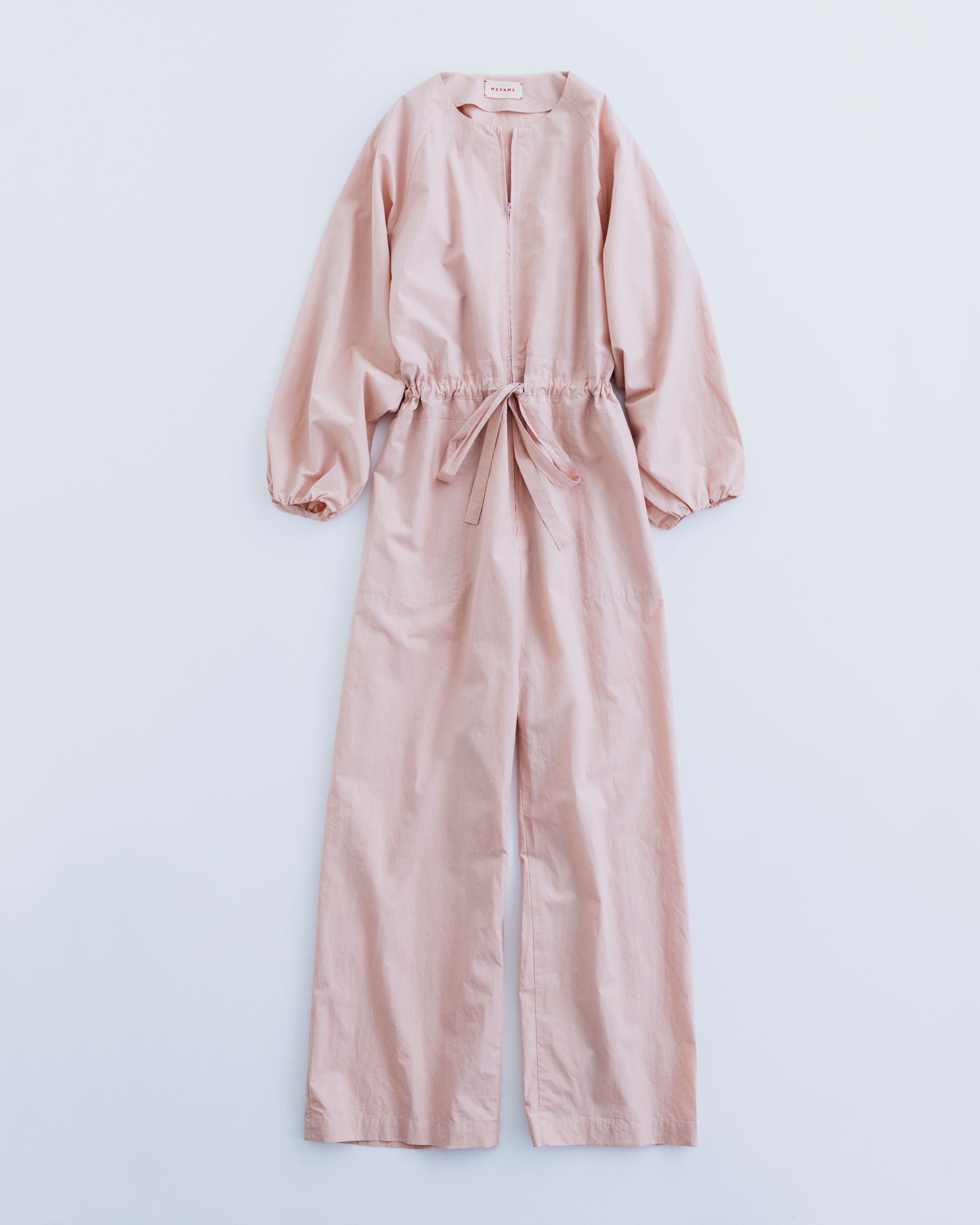 MEYAME メヤメ HALF ZIP ALL IN ONE(LONG SLEEVE) PINK ハーフジップ オールインワン コンビネゾン