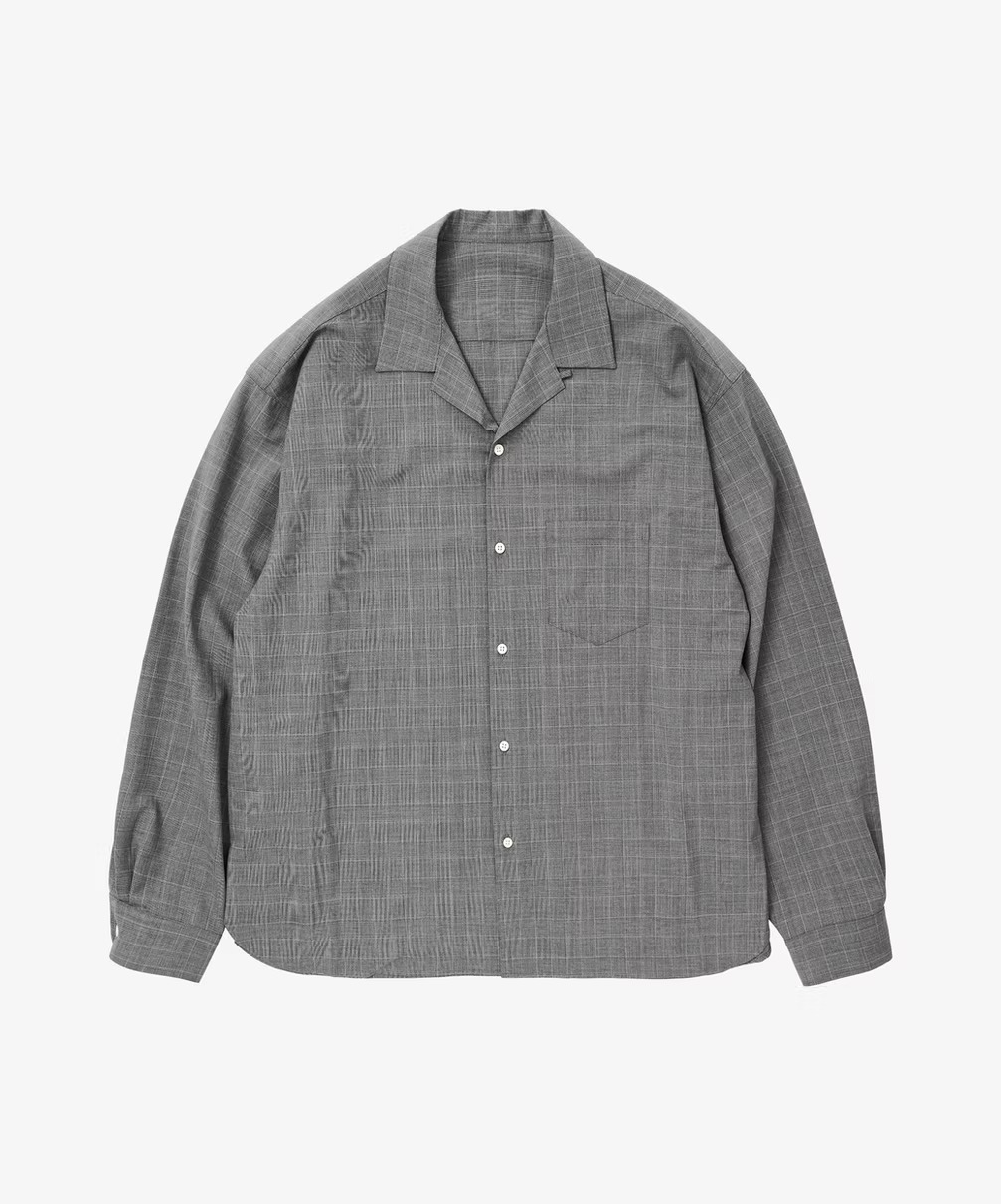 Sillage シアージ re-engineered overshirt glen check リエンジニアード 大層らしいプルオーバー グレン照合のしるし 大層らしいプルオーバー 明けっ広げ色合い メンズファッション-カジュアルシャツ