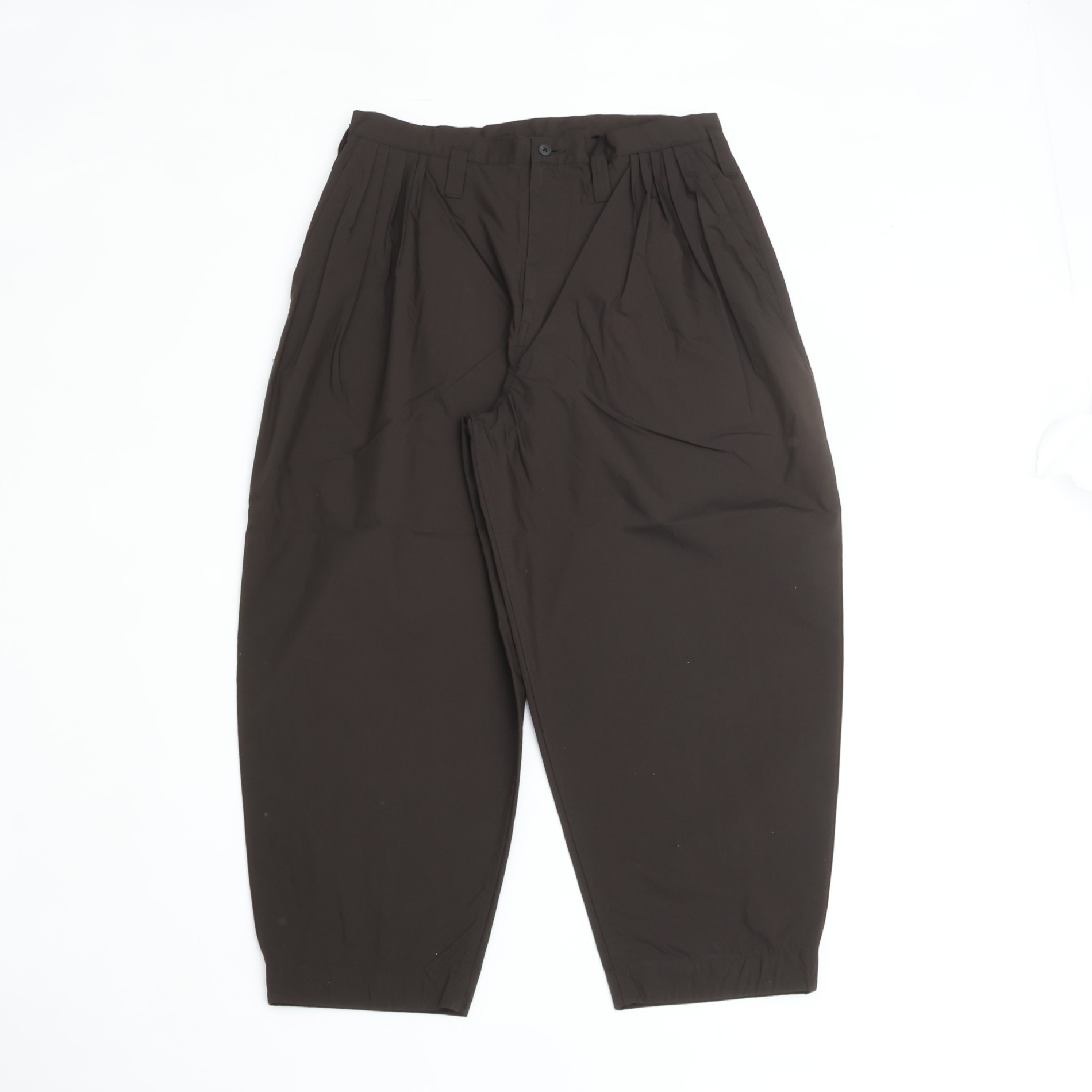 PORTER CLASSIC ポータークラシック POPLIN BEBOP PANTS BROWN ポプリン ビバップ パンツ ブラウン|CASDAY