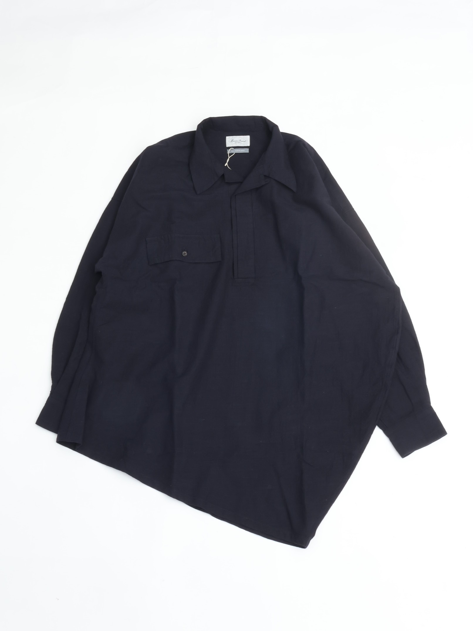 Marvine Pontiak Shirt Makers マービンポンティアックシャツメーカーズ Twist P/O Dark Navy ツイスト プルオーバーシャツ|CASDAY
