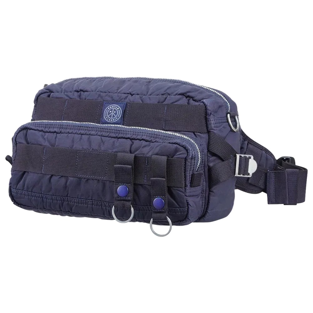 PORTER CLASSIC ポータークラシック SUPER NYLON WAIST BAG BLUE スーパーナイロン ウェストバッグ|CASDAY